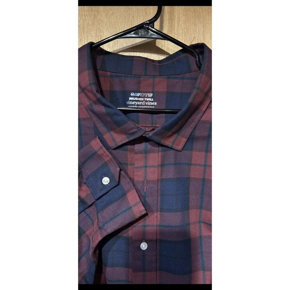Vineyard Vines 4XB On The Go Brushed Twill Long Sleeve Button Up (G1)